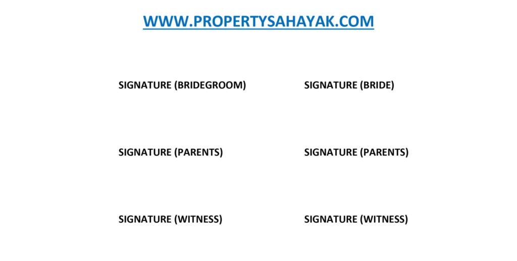 Documents Required for Registration of Marriage in Punjab